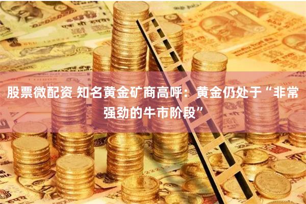 股票微配资 知名黄金矿商高呼：黄金仍处于“非常强劲的牛市阶段”